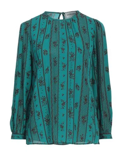 Antik Batik Woman Top Emerald Green Size 10 Viscose
