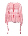 Antik Batik Woman Top Fuchsia Size 10 Cotton In Pink