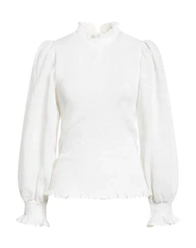 Antik Batik Woman Top Ivory Size 10 Cotton