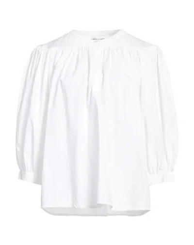 Antik Batik Woman Top Ivory Size 10 Cotton In White
