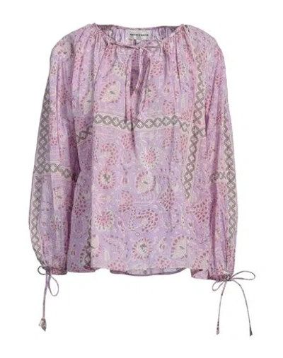 Antik Batik Woman Top Light Purple Size 10 Cotton