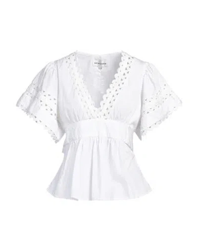 Antik Batik Woman Top White Size 10 Cotton