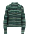 Antik Batik Woman Turtleneck Green Size 10 Acrylic, Wool, Polyester In Green