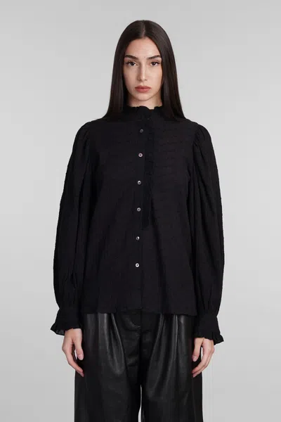 Antik Batik Yvette Shirt In Black Cotton