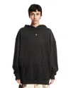 Antik Denim Black Cotton Oversized Sweatshirt In Black