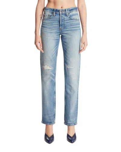 Antik Denim Blue Straight-leg Jeans