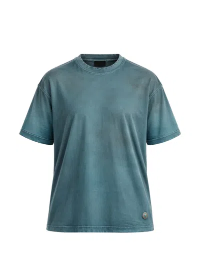 Antik Denim Logo-patch T-shirt In Blue