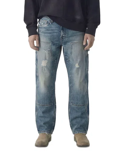 Antik Denim Relaxed Straight Fit Worker 32 Jeans In Nebraska In Blue