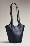 Antik Kraft Pebbled Bucket Bag In Black