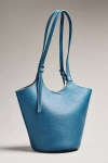Antik Kraft Pebbled Bucket Bag In Blue