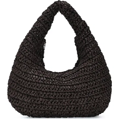 Antik Kraft Straw Hobo In Chocolate