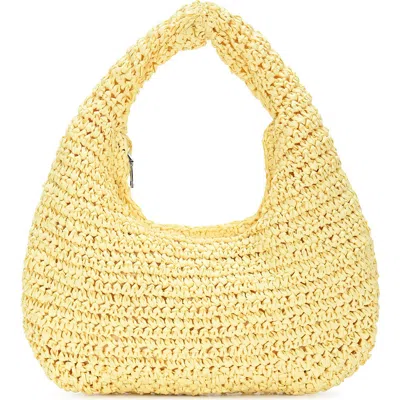 Antik Kraft Straw Hobo In Yellow