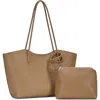 Antik Kraft Tote Bag With Pouch In Brown
