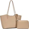 Antik Kraft Tote Bag With Pouch In Sand