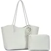 Antik Kraft Tote Bag With Pouch In White