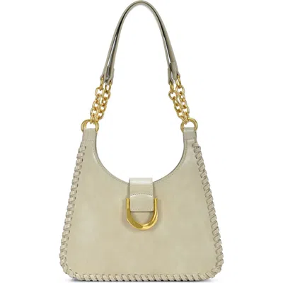 Antik Kraft Whipstitch Shoulder Bag In Stone