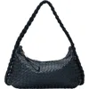 Antik Kraft Woven Hobo Bag In Black