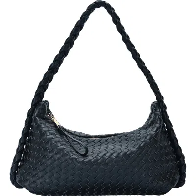 Antik Kraft Woven Hobo Bag In Black