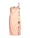 Antilea Woman Midi Dress Apricot Size 10 Acrylic, Polyester In Orange