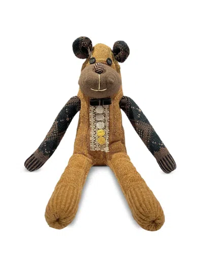 Antipast Bear-shaped Knitted Doll In Brown