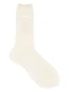 Antipast Bow-embellished Ribbed Socks In Neutral
