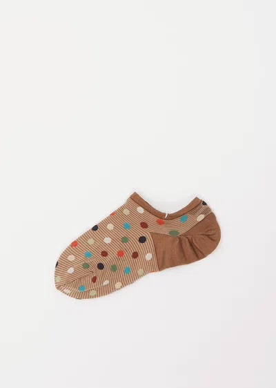 Antipast Candy Dots Knitted Socks In Mocha