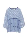 Antipast Check-print Blouse In Multi