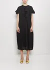 Antipast Coated Cotton Viyella Dress In Black