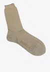 Antipast Essential Crew Socks In Beige