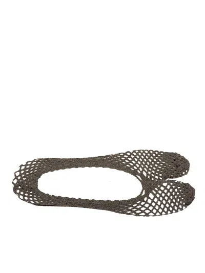 Antipast Fishnet Tabi Socks In Grey