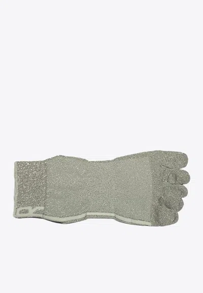 Antipast Five Fingers Socks In Silver