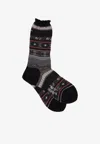 Antipast Fair Isle-knit Socks In Black