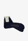 Antipast Lurex And Cotton Tabi Socks In Navy