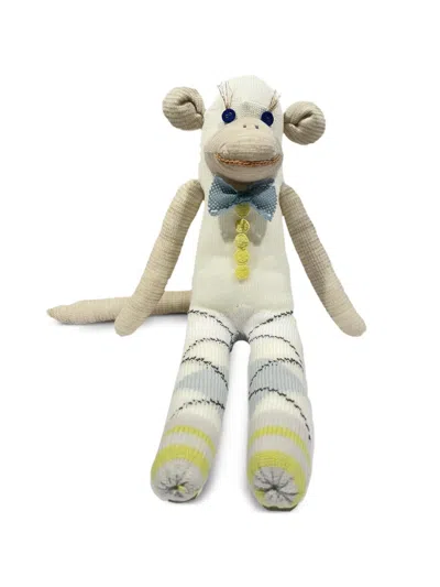 Antipast Monkey-shaped Knitted Doll In Neutral