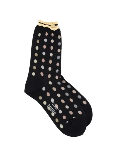 Antipast Polka Dot-pattern Socks In Black