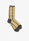 Antipast Polka-dot Pattern Socks In Yellow