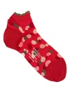 Antipast Polka-dot Short Socks In Red