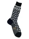Antipast Polka Dot Socks In Gray