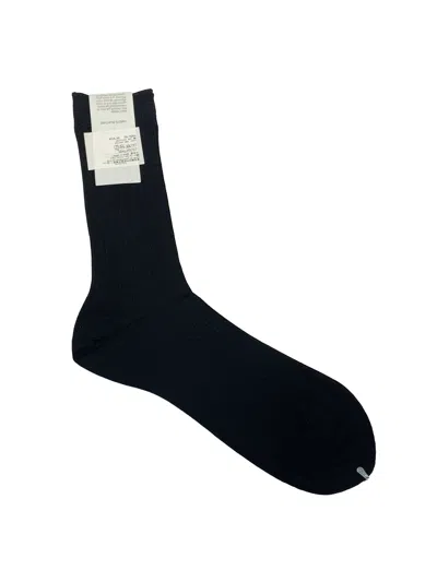 Antipast Ribbed Cotton Socks In Black