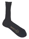 Antipast Ribbed Lurex Socks In Black