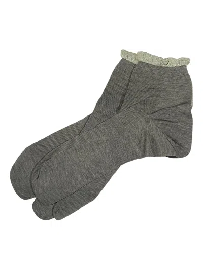 Antipast Ruffled Socks In Gray