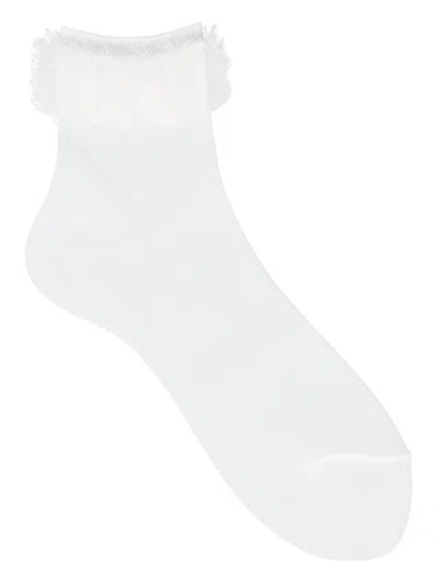 Antipast Short Lace Socks In White