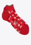Antipast Short Pois Polka Dot Socks In Red