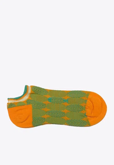 Antipast Short Tropical Socks In Orange