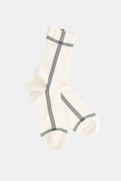 Antipast Striped Socks In White
