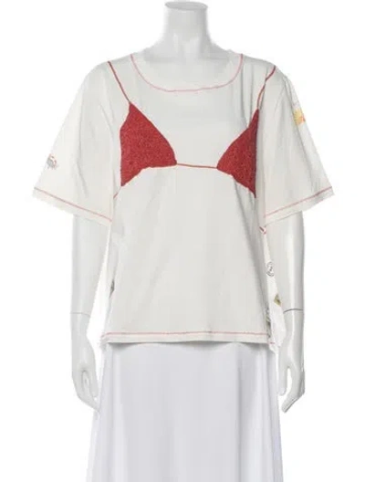 Pre-owned Antipodean Crew Neck Short Sleeve T-shirt W/ Tags In White