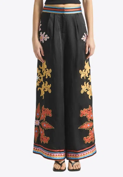 Antipodean Moonlit Wide-leg Pants In Black