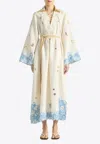 Antipodean Piplelne Printed Kaftan In White