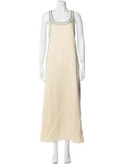Pre-owned Antipodean Scoop Neck Long Dress In Yellow