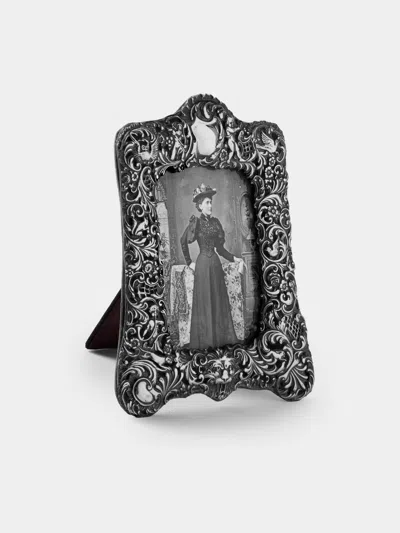 Antique And Vintage 1899 British Chester Sterling Silver Photo Frame (4x6")